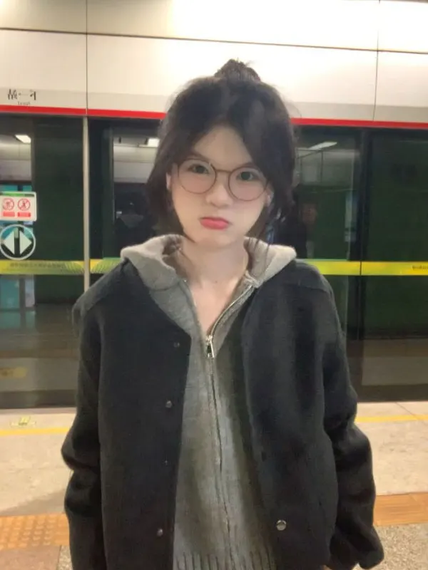 

Korean Sle Soft Wind Beautiful Hooded Woolen ort Coat Loose Faionable Top for Small Stature Winter Outerwear