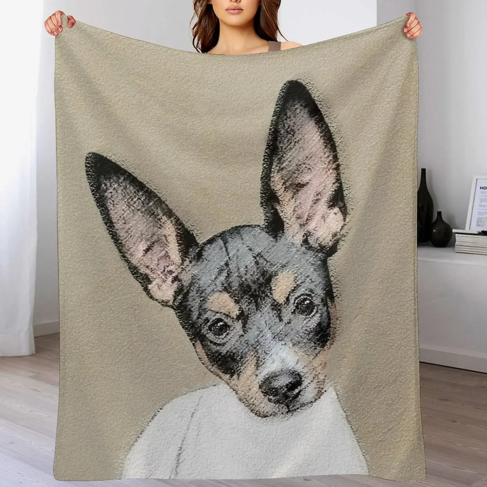 

Rat Terrier Throw Blanket Bed Blankets For Baby valentine gift ideas Picnic Blankets