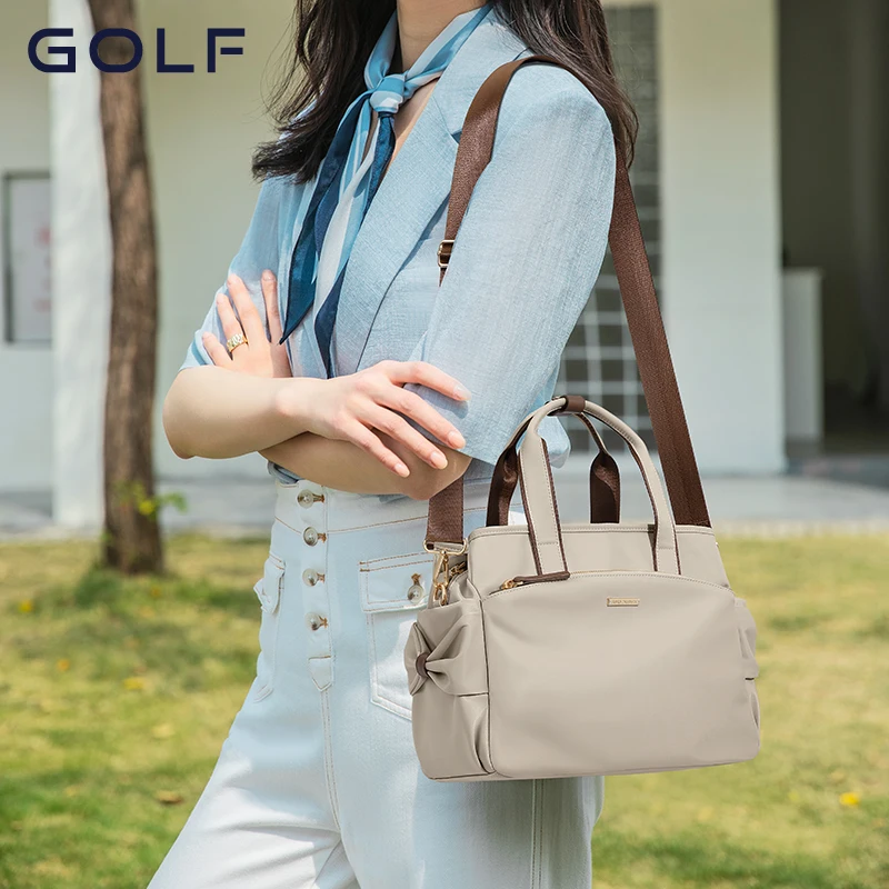 Golf Handbag for Women, Large Capacity, Crossbody Bag, Fashionable Canvas Bag, Middle-aged Mother Bag, The multifunctional bag