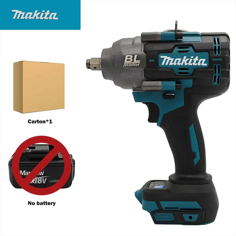 Makita DTW1000 18V Brushless Impact Wrench, High Torque, 1/2' Drive Professional Automotive Tire Repair Tool, Racing Repair Tool image 3