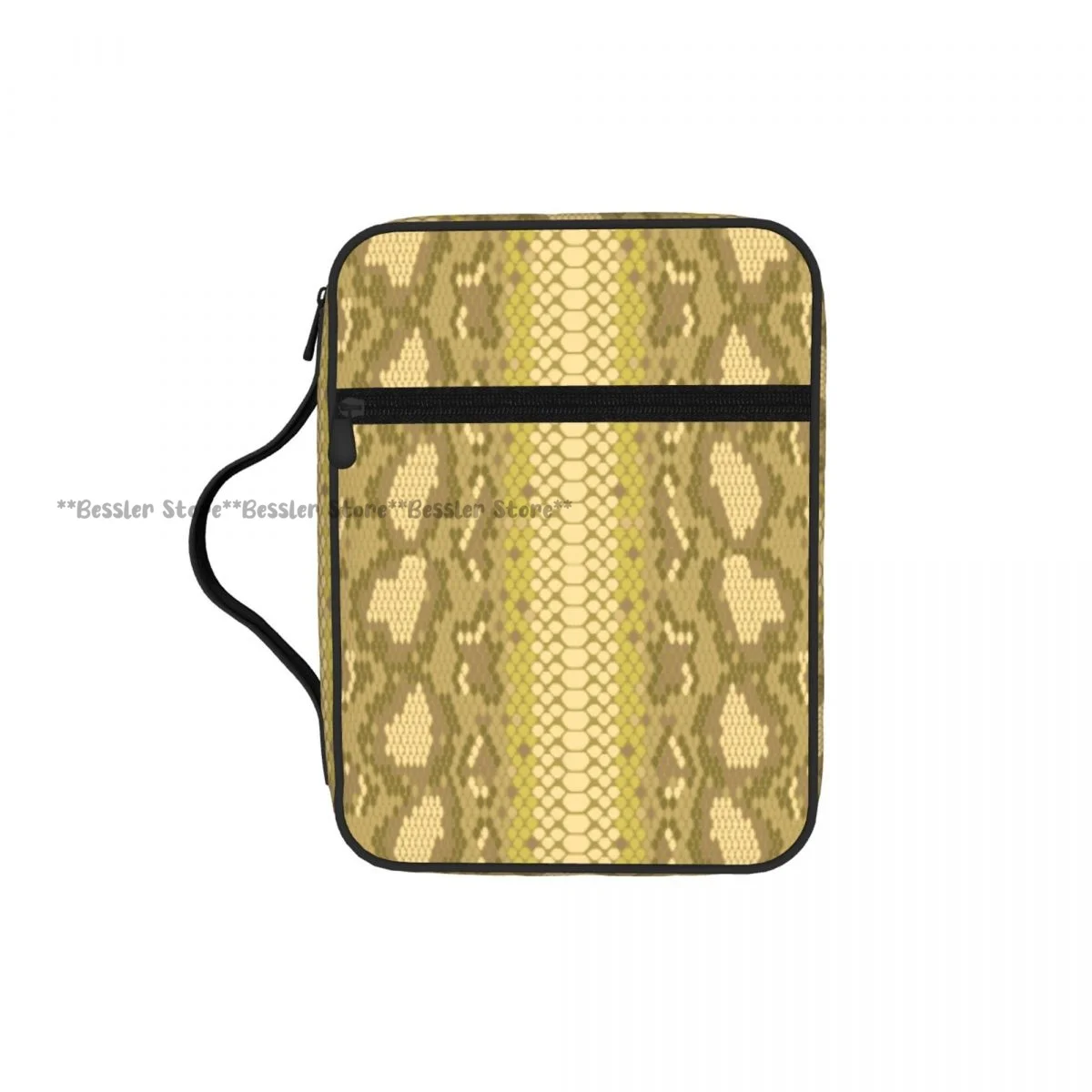 

Модная сумка для Библии с узором под змеиную кожу, на молнии, с ручкой, чехол-кошелек для хранения и переноски Библии