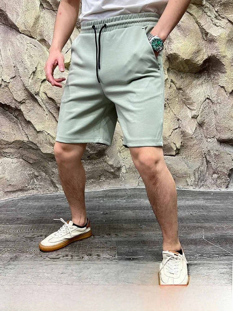 

Nordic Casual Air Cotton Fabric Couple Sle Summer Comfortable Breathable Spor orts Trendy Straight Leg Pants