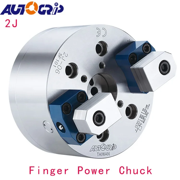 Taiwan China AUTOGRIP Finger Power Chuck Non-Thru-Hole | 2-JAW 2J-05 2J-06 2J-08 2J-10 2J-12