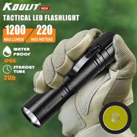 1200LM High Power LED Flashlight IP66 Waterproof Tactical Torch Light Built-in 21700 Battery Outdoor Emergency Fishing Lantern