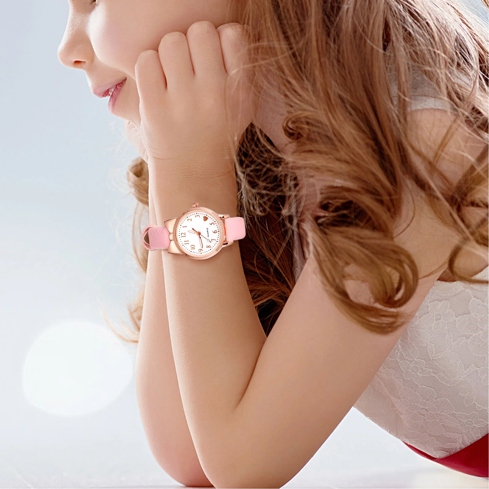 Montre analogique Shoous pour enfants, montres minimalistes pour filles, dames et femmes