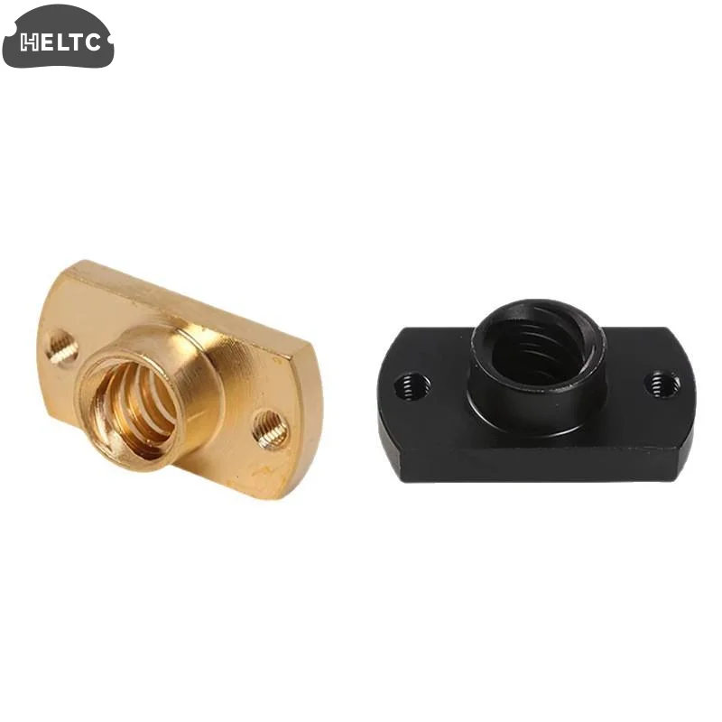 1PC T8 Lead Screw Nut Pitch 2mm Lead 8mm Brass POM T8x8mmFlange Lead Screw Nut For CNC Parts Ender 3 CR10 3D Printer Accessories