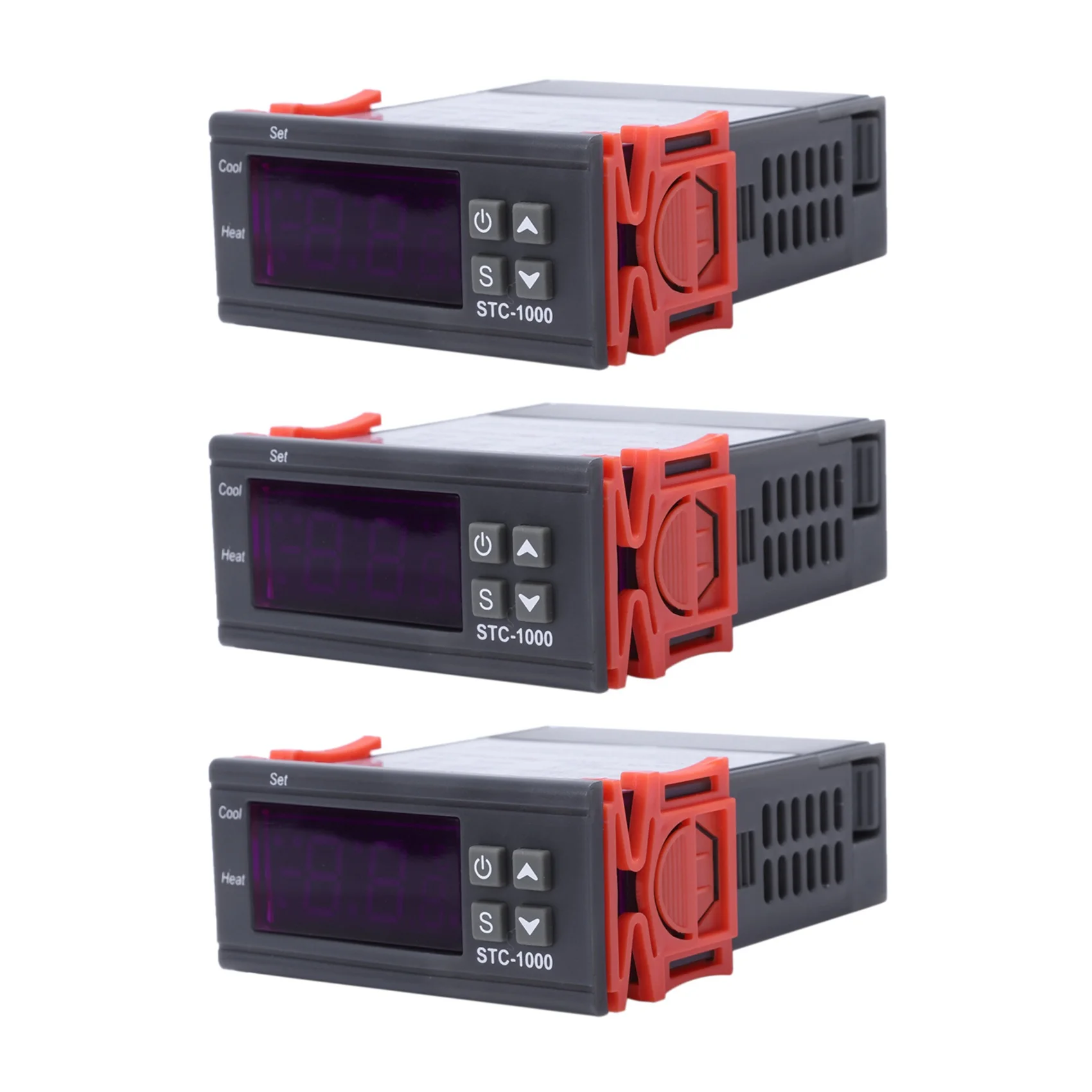 

AT21-3X 220V Digital STC-1000 Temperature Controller Thermostat Regulator+Sensor Probe