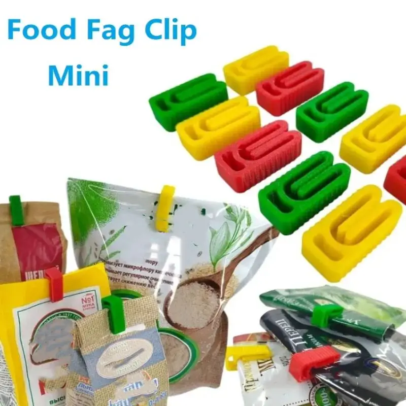 3pcs Reusable Snack Bag Clips Colorful Snack Bag Clips Portable Multifunctional Food Sealing Clips