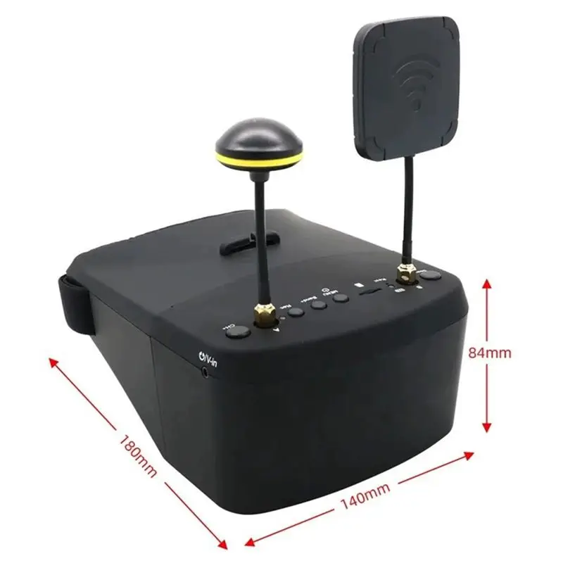 ABJL-EV800D 5.8G 40CH 5 Inch 800X480 HD Video Headset DVR FPV Goggles Diversity With Battery For RC Drones And Models