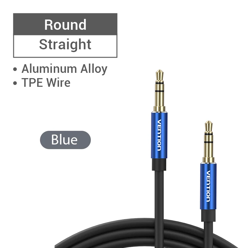 Vention Aux Kabel 3.5Mm Jack Man Naar Man 3.5Mm Audio Kabel Jack Voor Jbl Hoofdtelefoon Xiaomi Oneplus Luidspreker Kabel Car Koord 5M