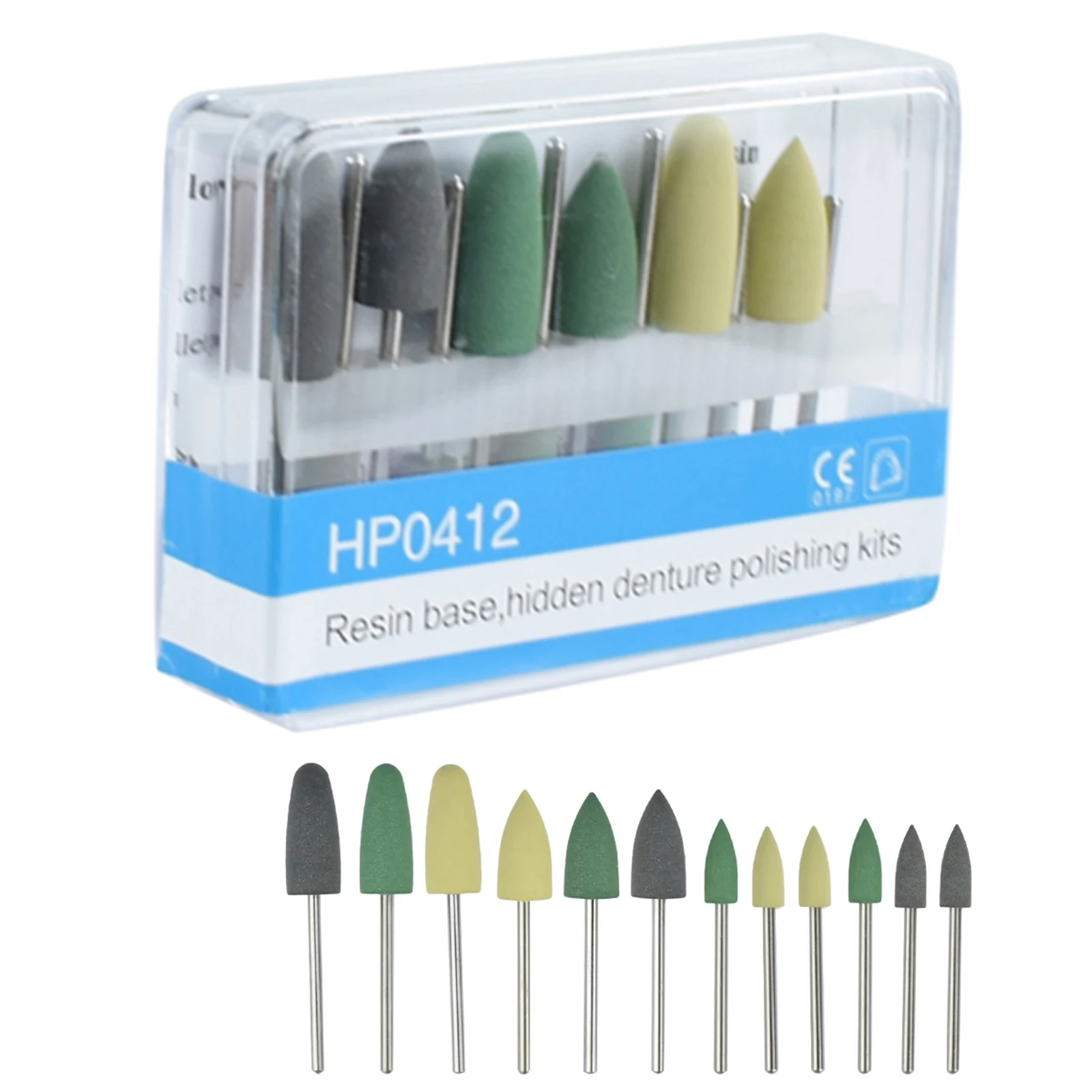 

Dental Oral Hygiene Resin Base Hidden Hp0412 Denture Polishing Kits for Low-Speed Handpiece Dental Products