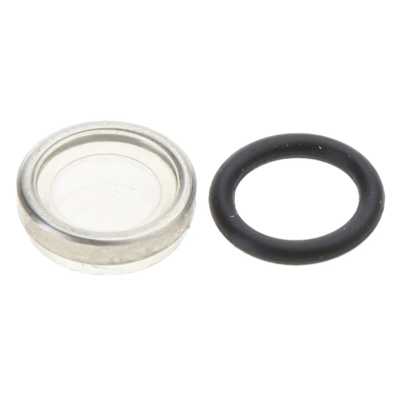 Cylinder Sight Lens,10mm 12mm 14mm 18mm Replacements with O-Rings for Hydraulic Brake Levers Motorcycle