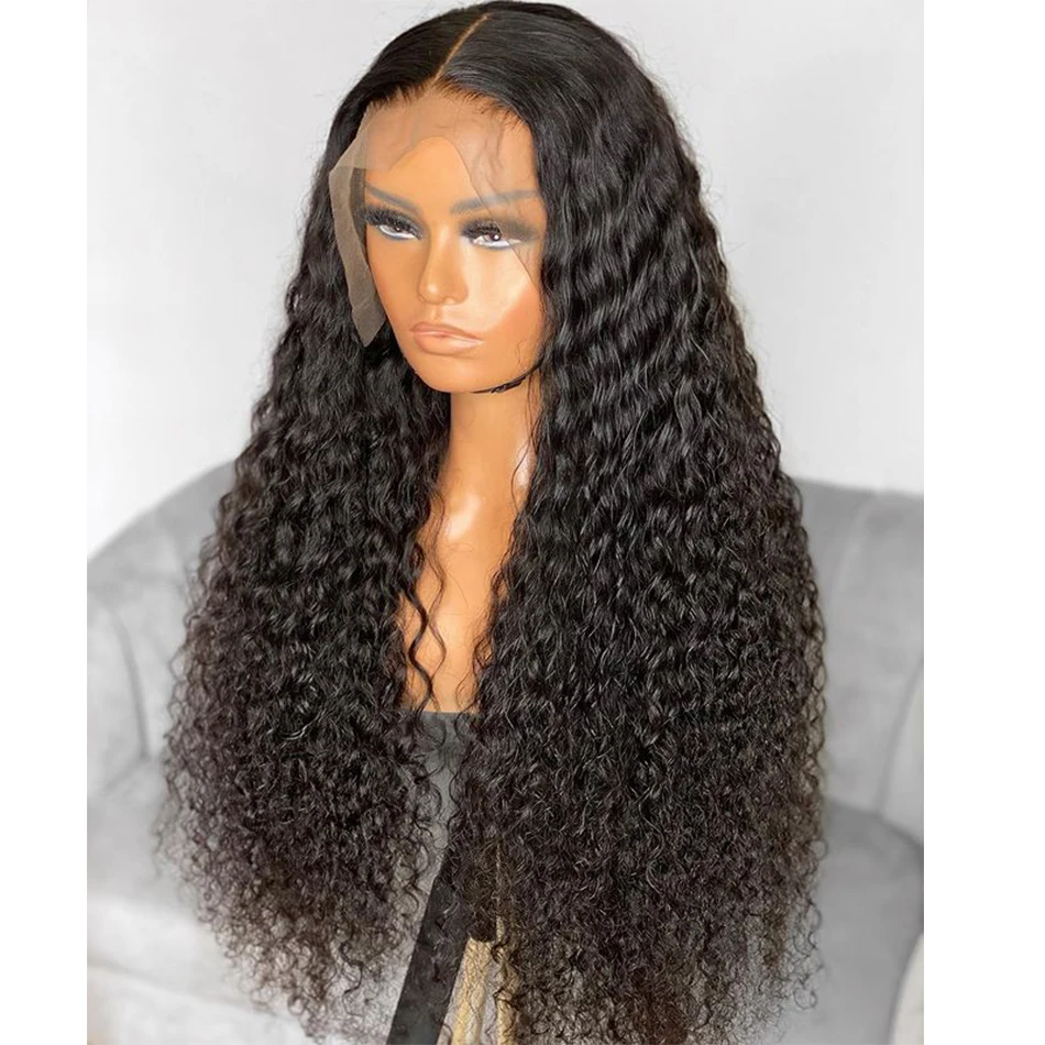 

Kinky Curly Wigs Highlight Curly 13X4X1 T Part Lace Wigs Dark Root Ombre Brown Honey Blonde Synthetic Wigs Pre Plucked Baby hair