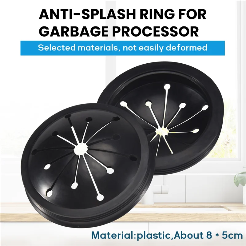 

B47B-Food Waste Disposer Accessories Multi-Function Sink Baffle Drain Plugs Splash Guards Fits Whirlaway, Waste King, Sinkmaster