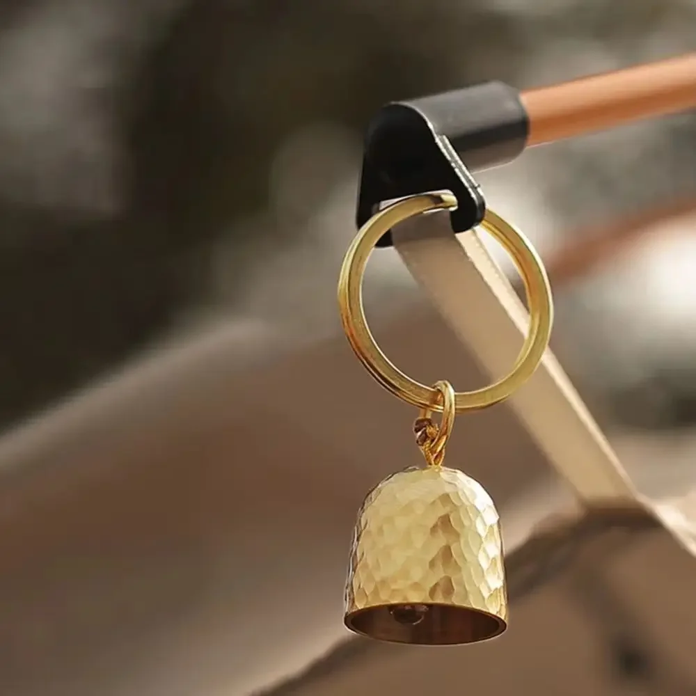 في الهواء الطلق جرس قلادة المفاتيح مجوهرات الإكسسوارات سيارة المفاتيح مطلية بالذهب متلألئ قلادة شخصية الرجعية #3