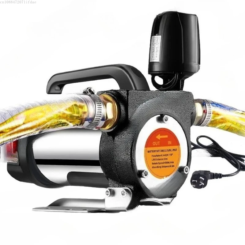 12 В/24 В/220 В 990 Вт портативный автоматический стартовый стоп электрический дизельный насос электрический всасывающий насос самовсасывающий