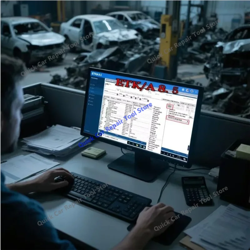 ETK 8.5 Electronic Parts Catalogue for Group Vehicles 2024 Update Compatible with V-W A-udi Sk-oda Dae-woo Vehicle Installation