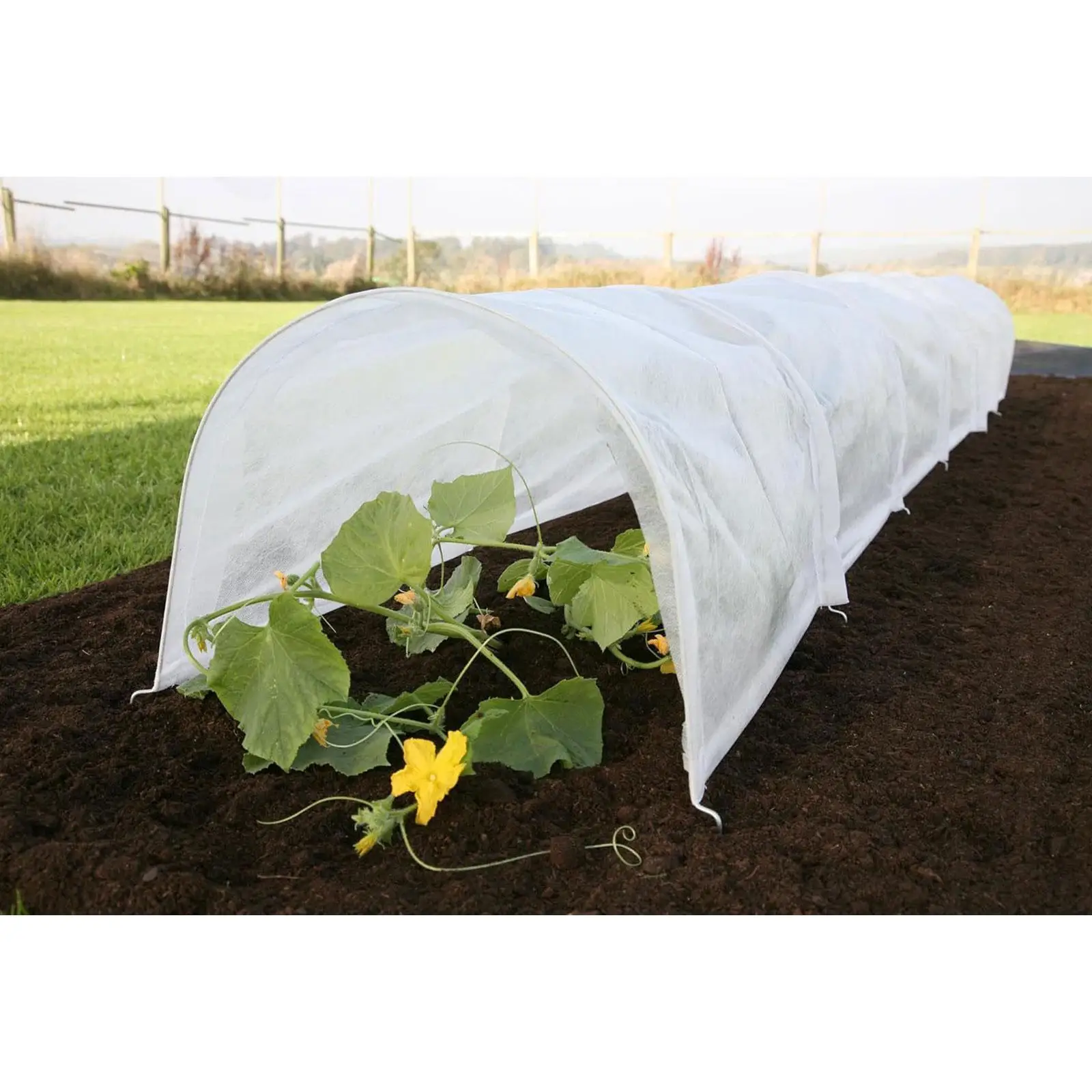 

Mini Greenhouse Tunnel Green Houses Hoop Easy Installation Non Woven Cloth Plant Cover Frost Protection for Flowers Balconies