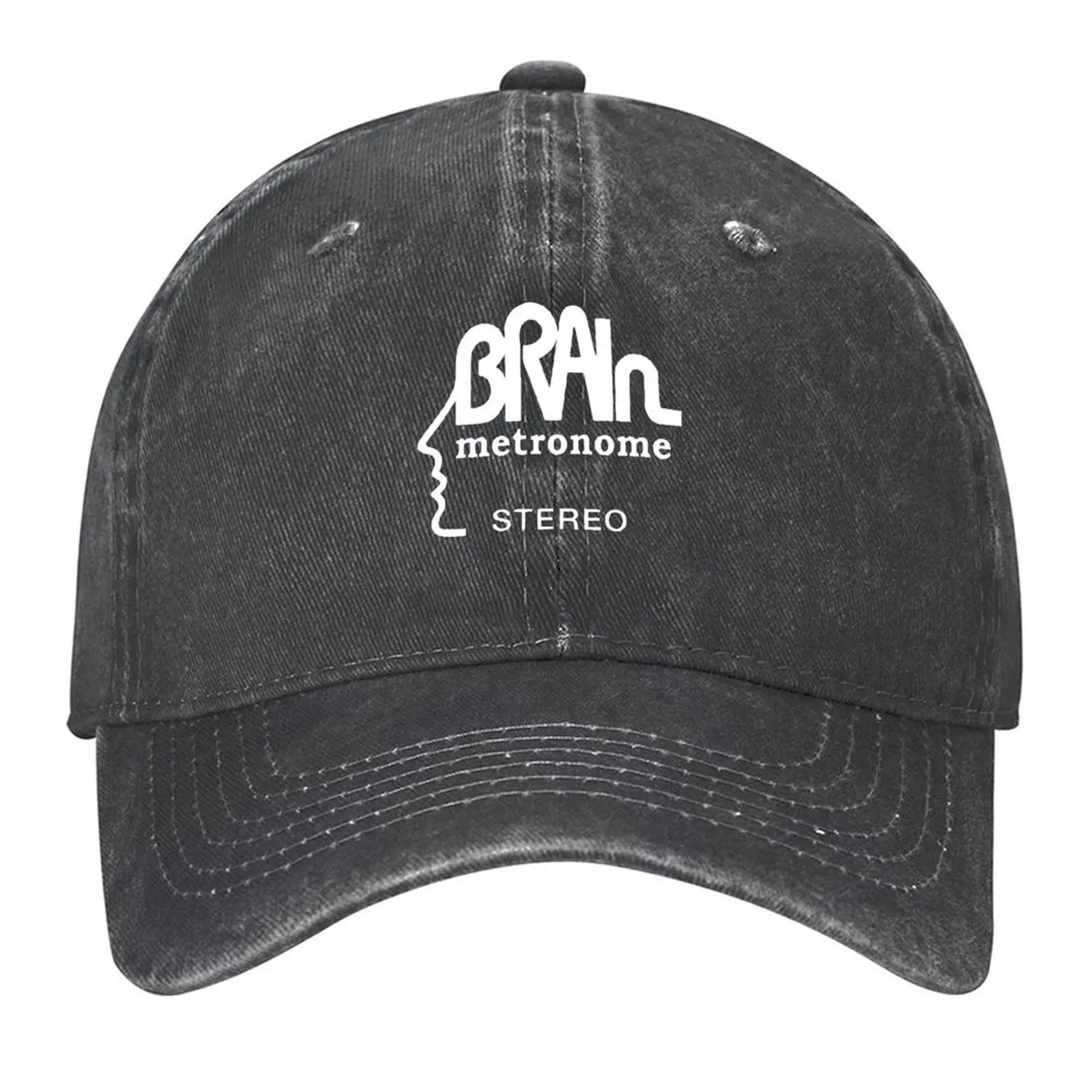 

Brain Records Krautrock white Baseball Cap derby hat Golf Hat Man tea Hat Luxury Man Ladies Men's