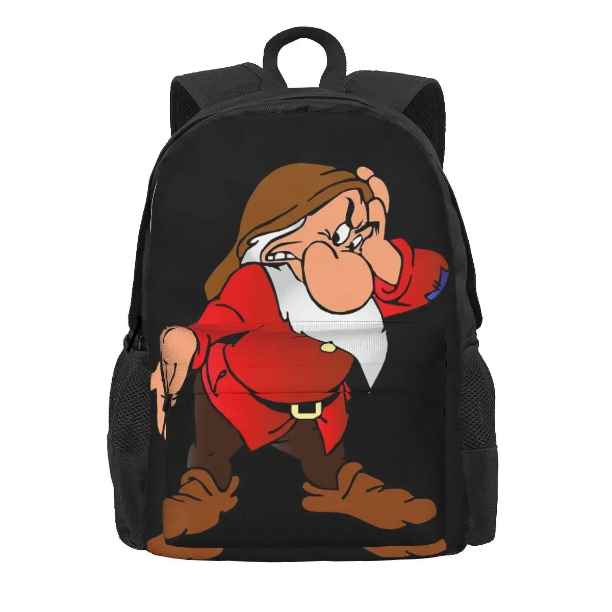 

Grumpy Dwarf Backpacks Boys Girls Bookbag Students School Bags Cartoon Kids Rucksack Laptop Rucksack Shoulder Bag Large Capacity