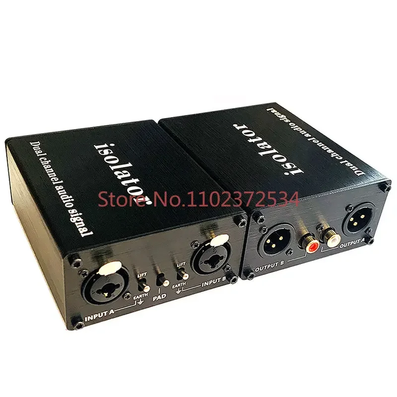 6.5 Lotus XLR audio noise isolator eliminates common ground current, acoustic anti-interference, transformer isolation, LA2-R