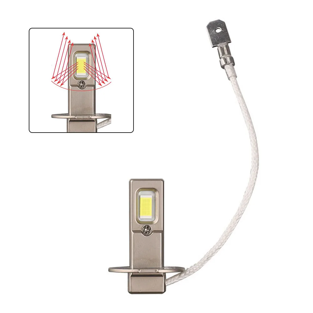 Светодиодная противотуманная лампа H3 6000K для автомобилей и внедорожников 8000LM Яркая конструкция 12 В 36 Вт Улучшенная видимость и производительность