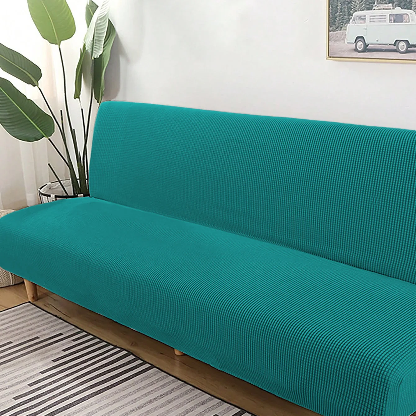 

Jacquard cushion cover, elastic armless sofa cover, soft cushion cover, elastic base, thick sofa bed, comfortable sofa bed