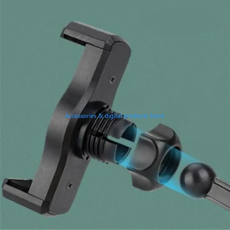 77JD Pull Pull E-Clip Holder Cabeça para 3,5-6 polegadas telefone Adaptador montagem Adaptador