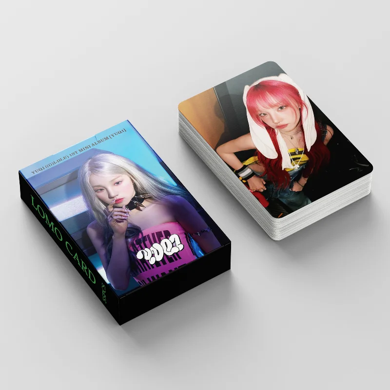 55pcs/set KPOP (G)I-DLE YUQI  LOMO Card Peripheral Photocards Song Yuqi Fans Collection Postcard Gift