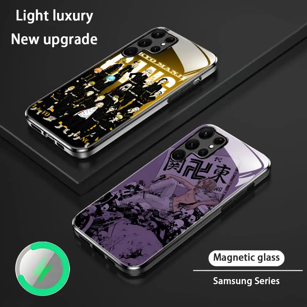 

Tokyo Revengers Anime Hot Phone Case For Samsung S25 S24 S23 S22 S21 S20 Plus Ultra Note20 Glass Magnetic Case