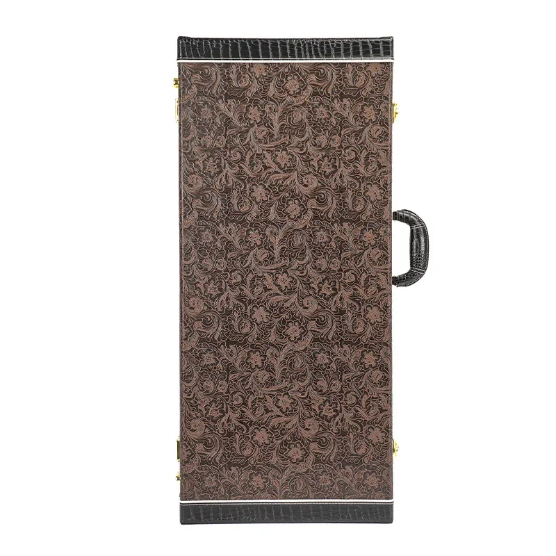 Wholesale Leather Electric Guitar Hard Case Wooden Box Square Shell Waterproof Anti-collision Compression Instrument Storage