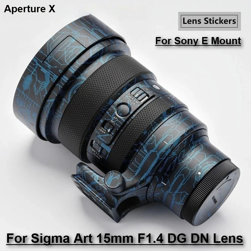 

For Sigma Art 15mm F1.4 DG DN For Sony E Mount Lens Sticker Vinyl Wrap Film Lens Body Protective Sticker Protector Coat 15F1.4