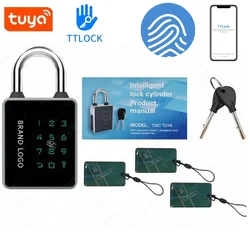 Tuya TTLOCK APP Smart Fingerprint Padlock Waterproof Biometric Thumbprint Door Locks Keyless House Luggage Security Alloy Locks