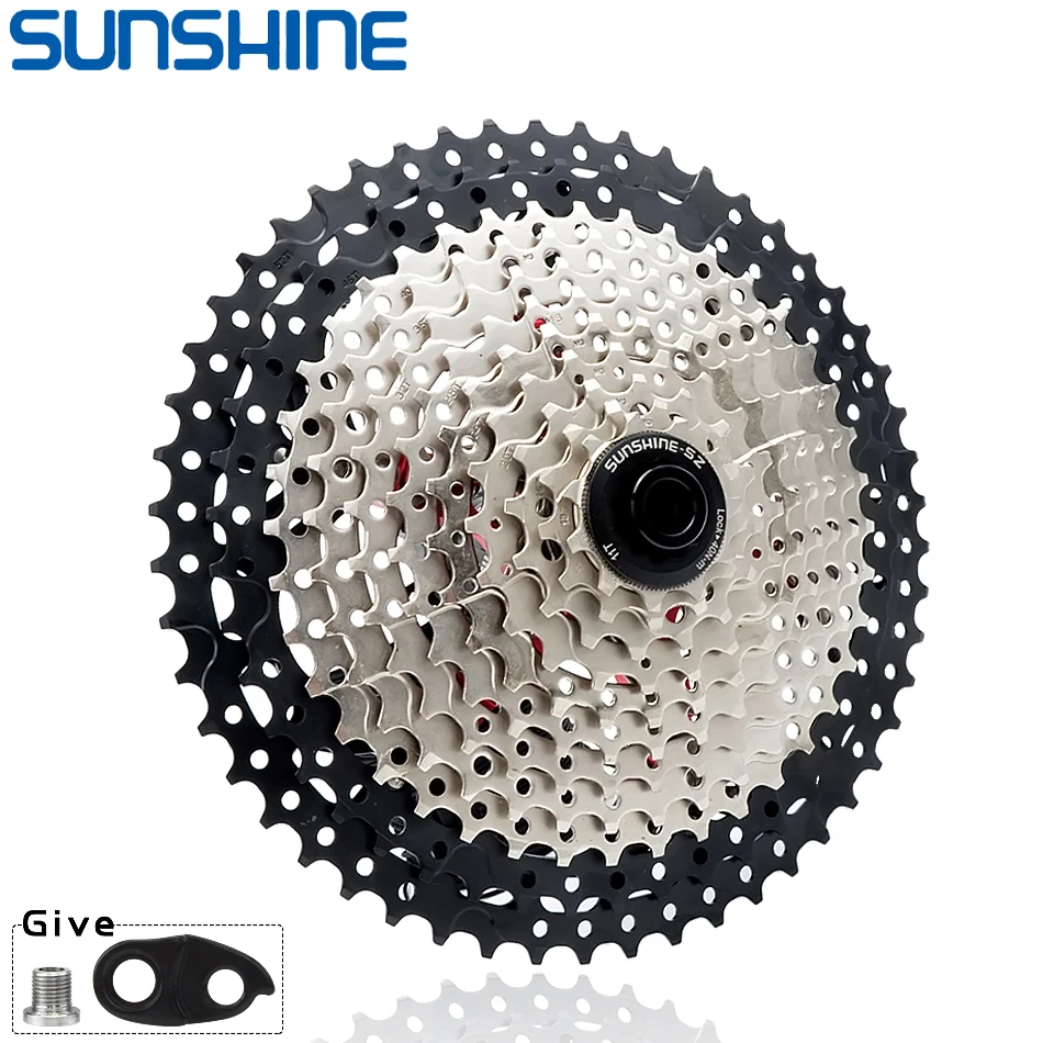 SUNSHINE – Cassette de vélo 8/9/10/11/12 vitesses, roue libre, Structure HG, pignon 32/36T/40T/42T/46T/50T/52T, volant d'inertie pour SHIMANO/SRAM