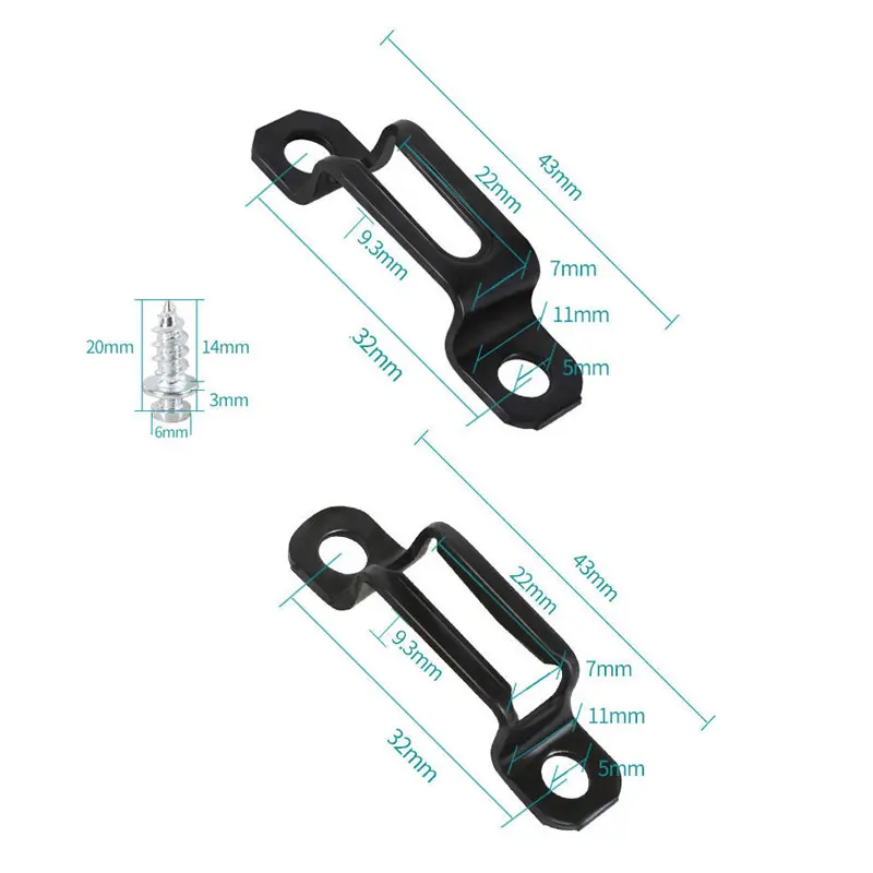 20pcs 2 in1 Invisible Wood Cabinet Connector Woodworking Metal Cupboard Hinge Assembly Furniture Bracket Recessed Screw Fastener