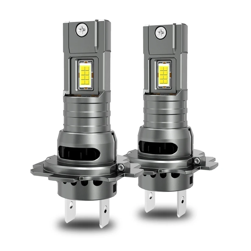 H7 LED-Scheinwerfer CANBUS 300000LM 7035 CSP-Chips 1:1 MINI-Größe Plug-and-Play Autolampe 6000K Kabelloses Turbo-Nebelscheinwerfer mit Lüfter