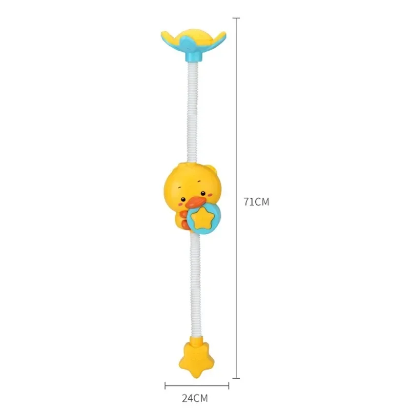 New Bathing Toy Baby Water Game Duck Model Faucet Shower Electric Sprinkler Swimming Bathroom Baby Toy