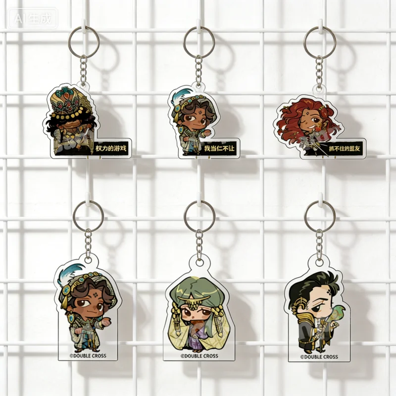 Juego del Sultán: Sultan Arzu, Maggie Nefele ‌   Llaveros de acrílico con colgantes de anime para cosplay     Accesorios de la versión Q, decoraciones para bolsos