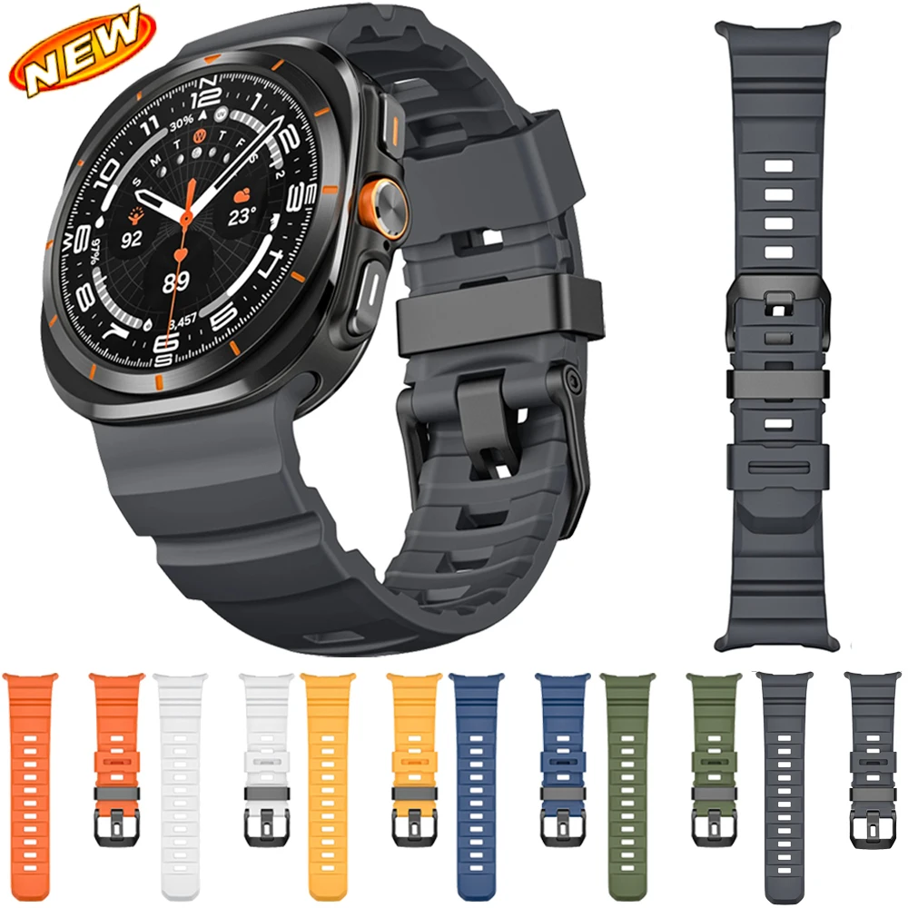 

Trail Silicone Band for Samsung Galaxy Watch Ultra 47mm Breathable Bracelet Correa for Galaxy Watch 8-7 Ultra Strap Accessories