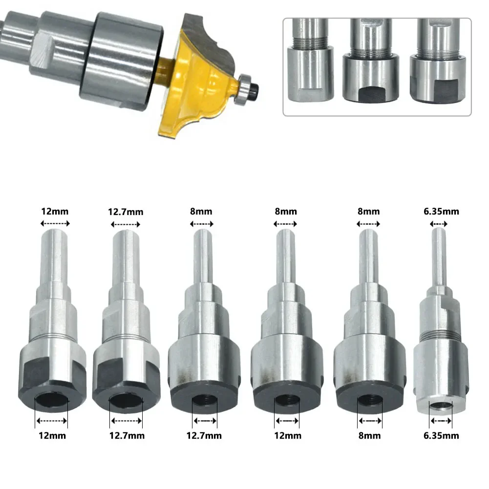 Haste Roteador Bit Extensão Haste Conversor Pinça Fresa Haste de Extensão para Máquina Gravura Acessórios mm mm mm