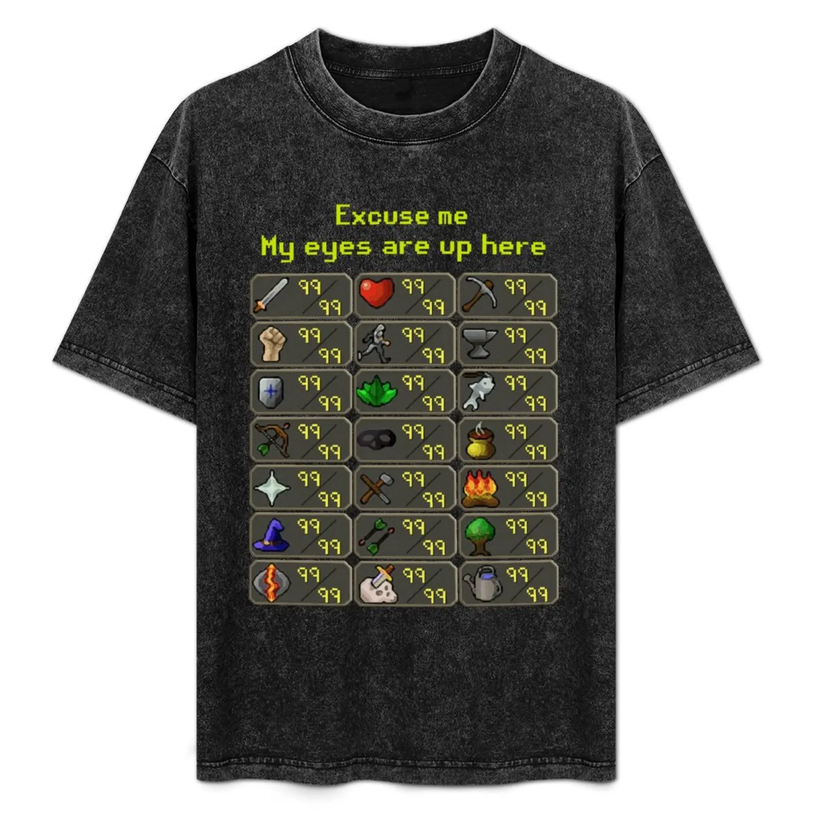 

Excuse Me My Eyes Are Up Here Game T-Shirt Casual Light Summer Short Sleeve Top