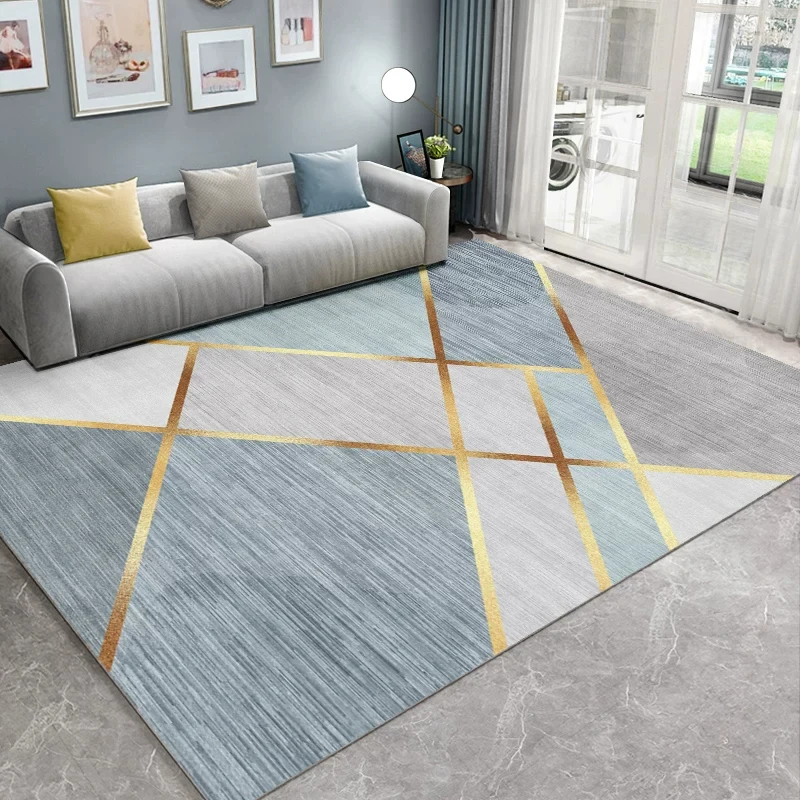 VIKAMA 2026 Light Luxury Living Room Carpet Sofa End Table Non-Slip Easy Clean Cushion Bedroom Cloakroom Carpet Home Decoration