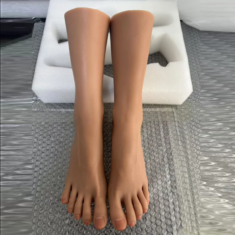 

Silicone Feet Model Simulation Female Mannequin Foot Fetish Footjob Manicure Nail Art Practice TG4101 Color 3