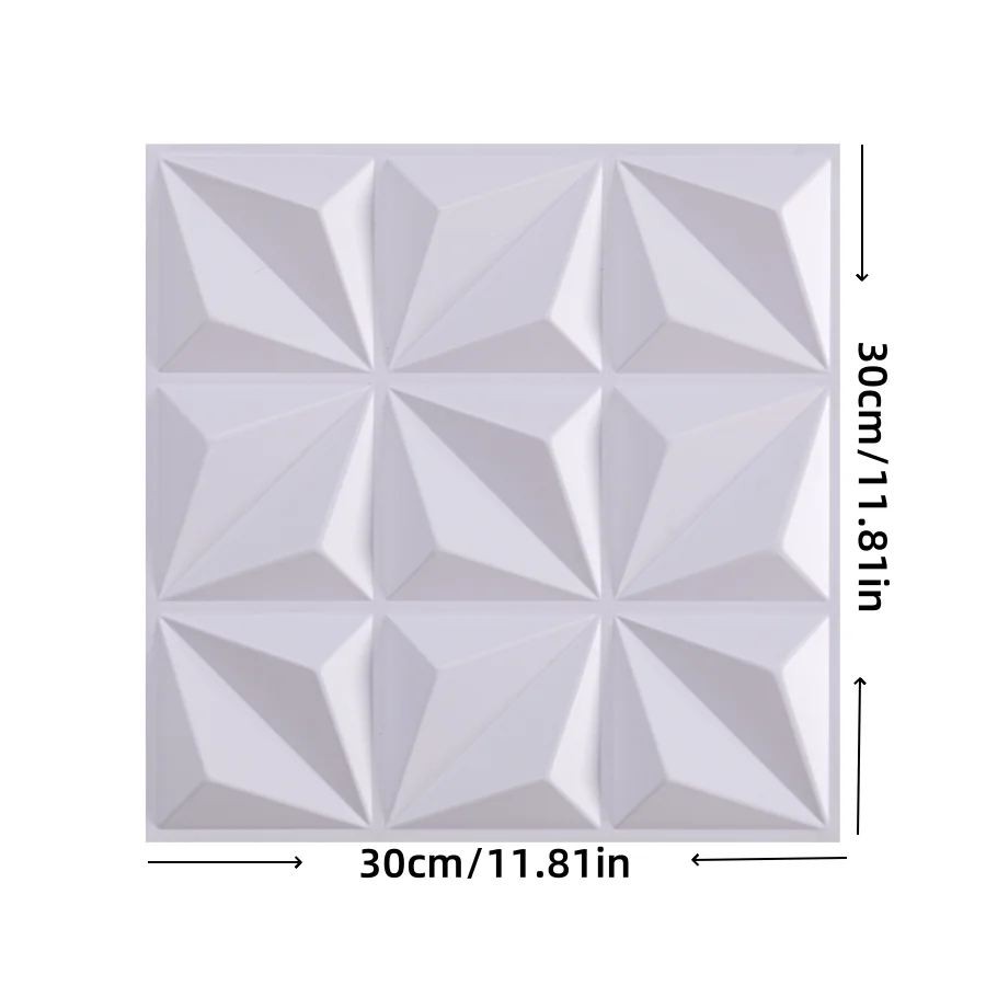 6/12 件 Panele ścienne 3D z taśmą dwustronną 12