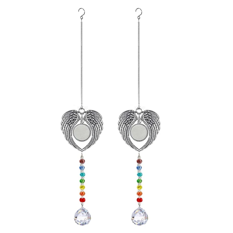 

Colorful Crystal Ball To Commemorate The Loss Of Loved Ones, Archangel Heat Transfer Pendant, Car Pendant