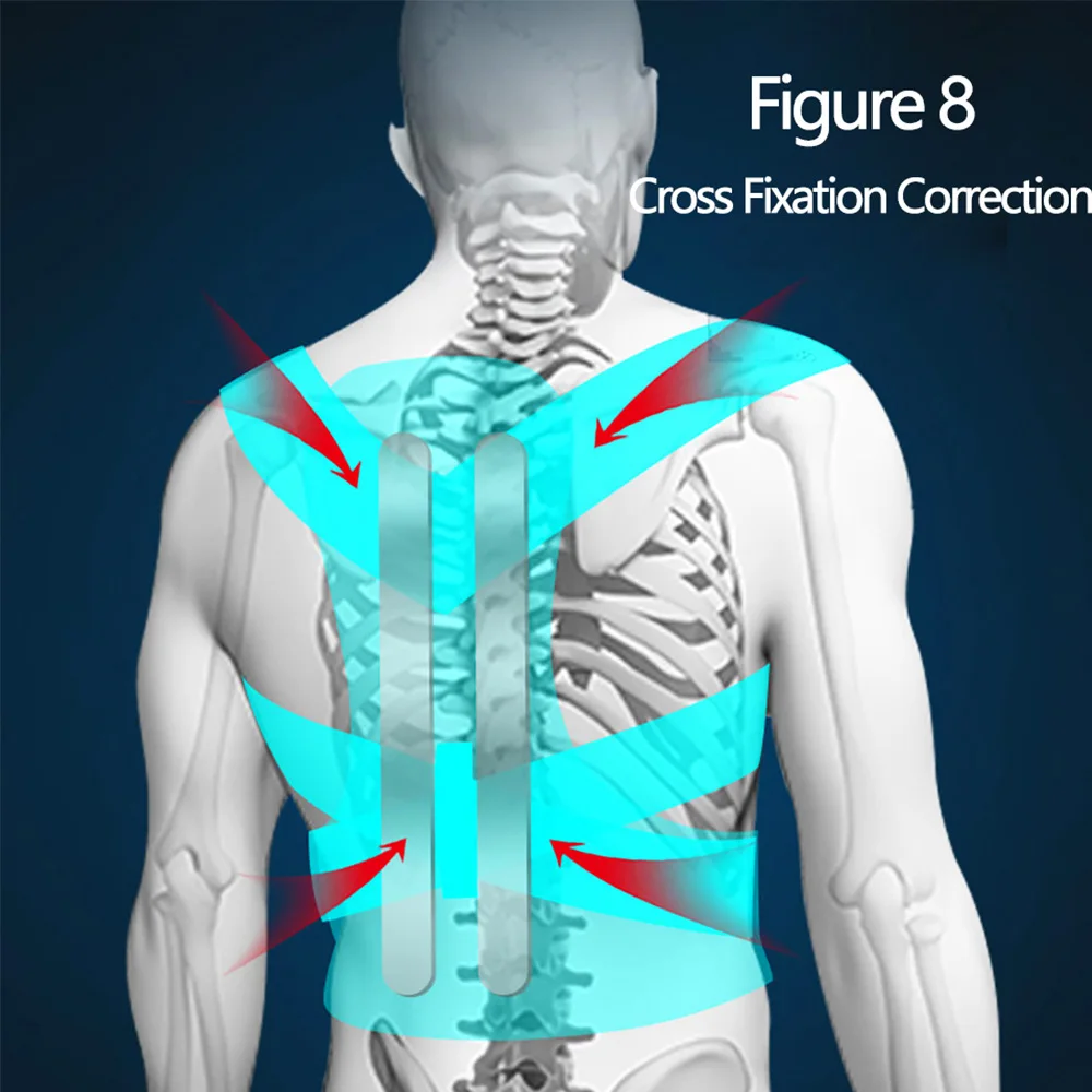 Corrector de postura ajustable para espalda completa, cinturón para hombros, cintura, columna vertebral, alivio del dolor de espalda para niños y