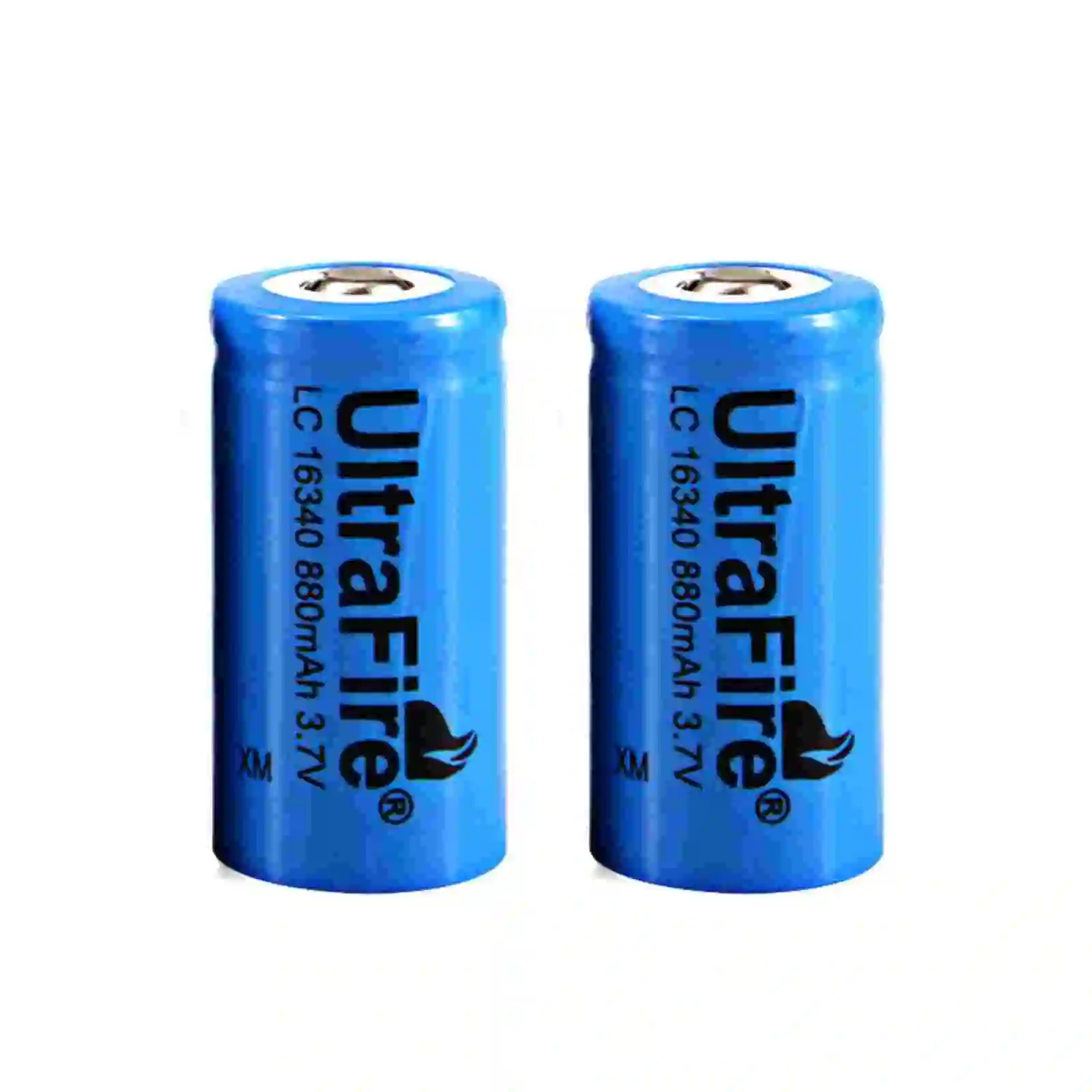 UltraFire 16340 880mAh 3.7V High Efficiency Rechargeable Lithium Ion Battery for Flashlights Toys and Multi Device Compatibility