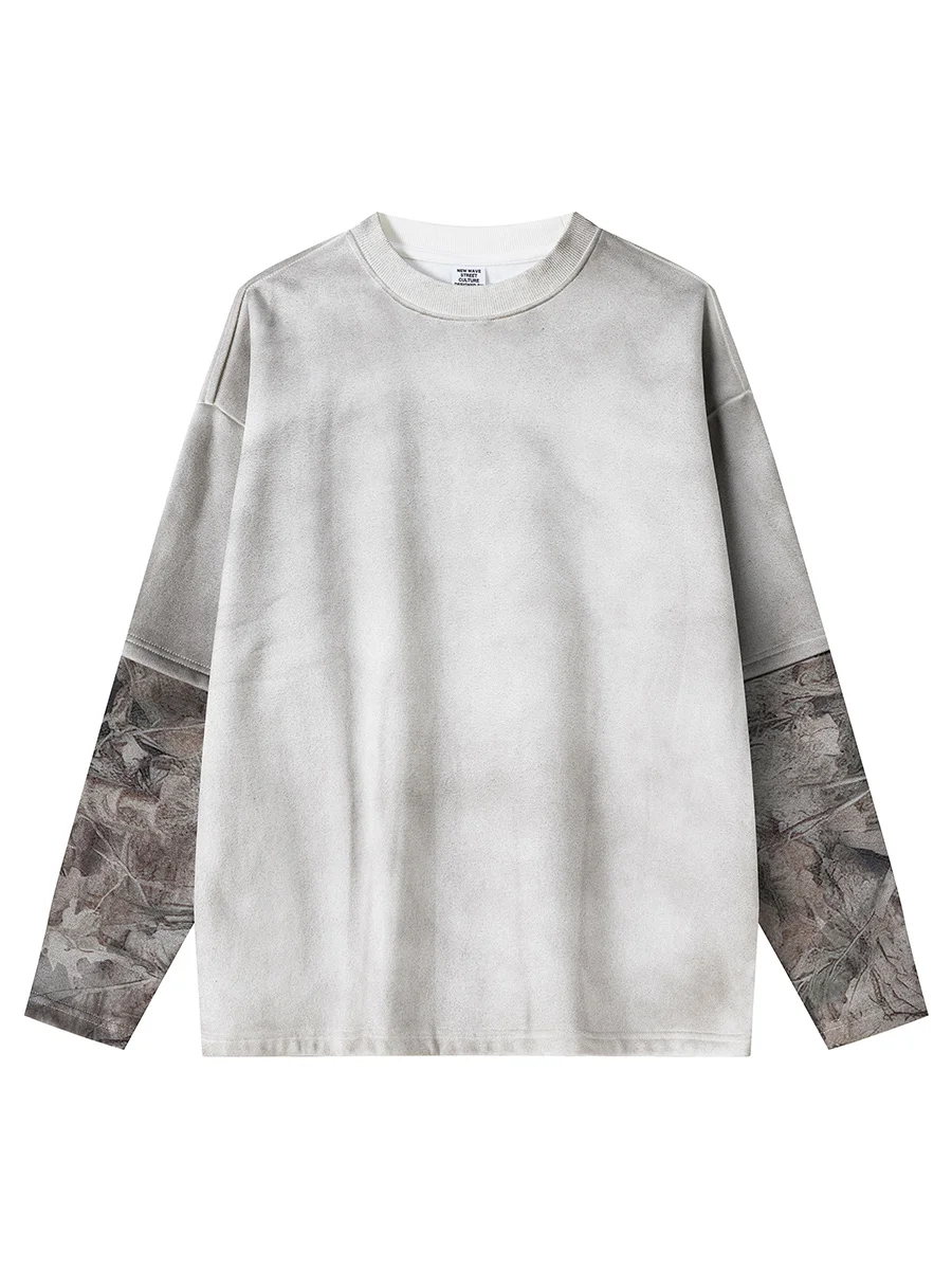 

Мужская толстовка с капюшоном в стиле ретро, камуфляжная расцветка, свободный крой, повседневная, модная, плотная, осенне-зимняя