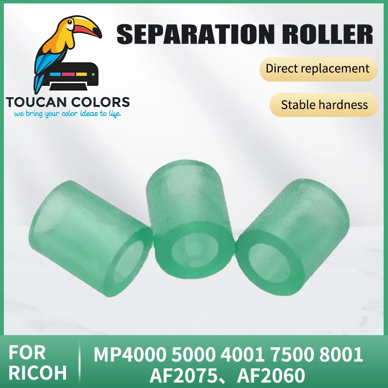 ToucanPrinterMP4000 MP5000 MP4001 MP7500 MP8001 AF2075 AF2060 Separation Roller Feed Roller Pick up Roller Rubber Tire for Ricoh