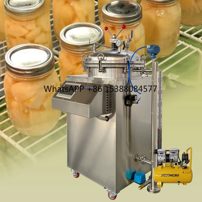 

Steam and Water Bath100L 150L 200L Vertical Retort Sterilizer Autoclave Sterilization Machine Industrial for Canning